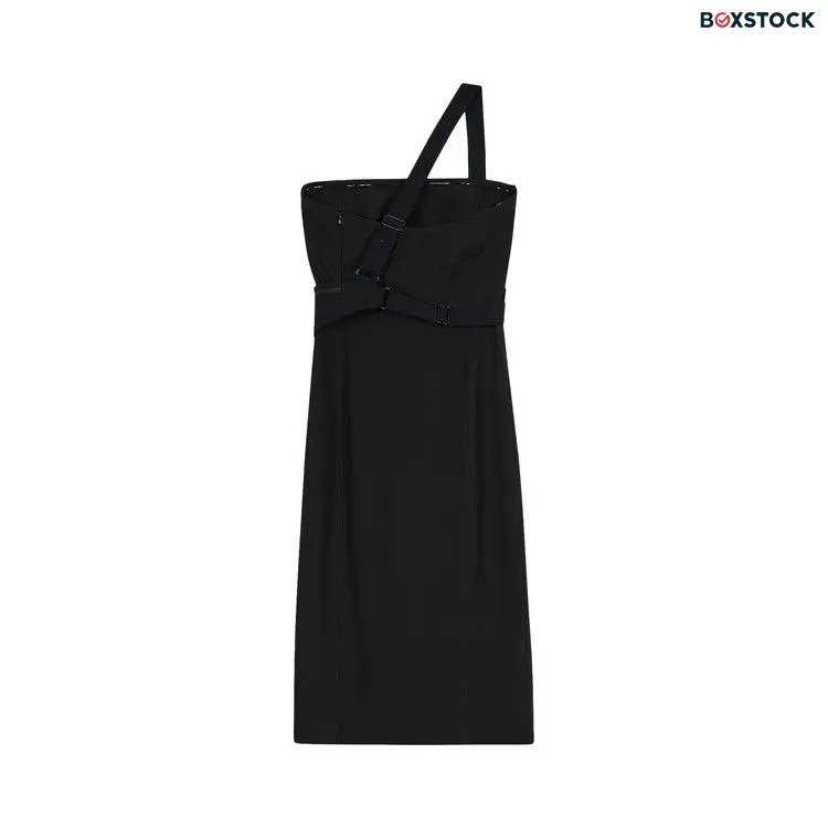 Hyein Seo Cinch Bag Tube Dress 'Black' Spring/Summer 2024