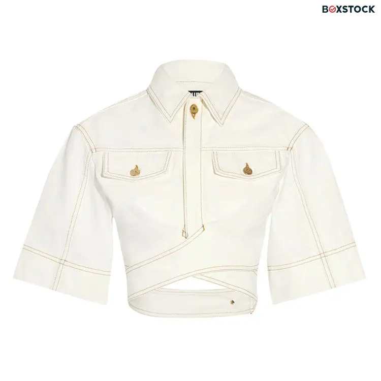 Jacquemus De-Nimes Denim Top 'Off White/Tabac' Fall/Winter 2024