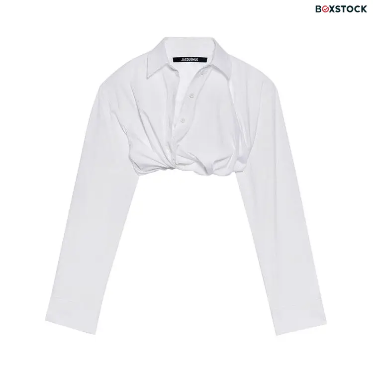Jacquemus La Chemise Bahia Courte Shirt 'White' Fall/Winter 2023