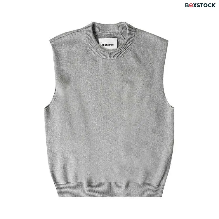Jil Sander Crewneck Vest 'Grey' Spring/Summer 2023