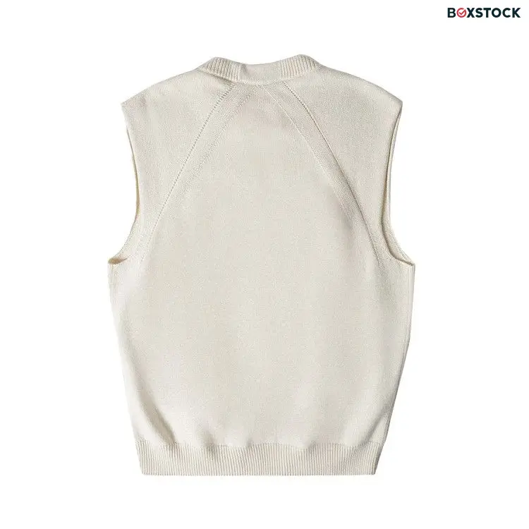 Jil Sander Crewneck Vest 'White' Spring/Summer 2023