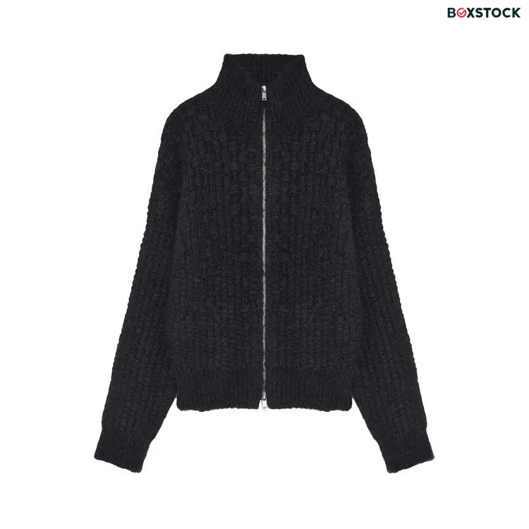 Jil Sander Zipped Up Cardigan 'Black' Fall/Winter 2024