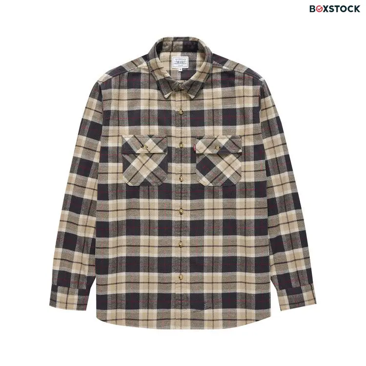 Levi's x JJJJound Long-Sleeve Shirt 'Plaid' Multi-Color Fall/Winter 2024