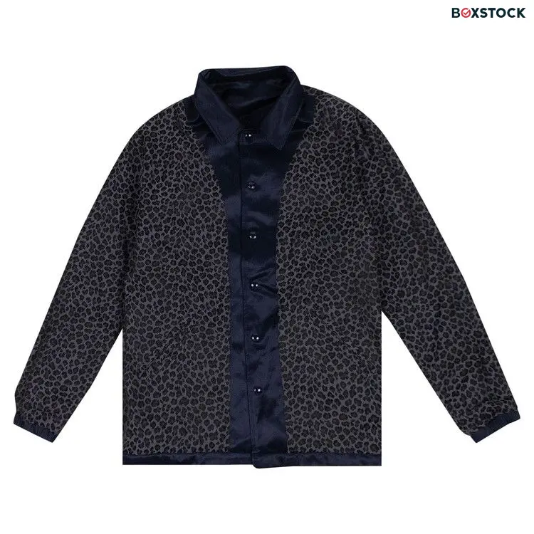 Just Don Satin Reversible Coaches Jacket 'Navy' Blue