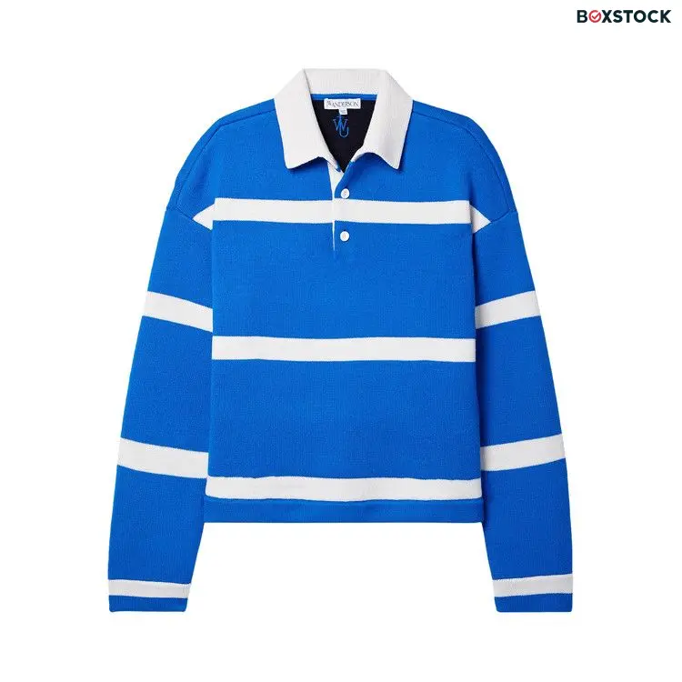 JW Anderson Structured Polo Top 'Azure Blue'