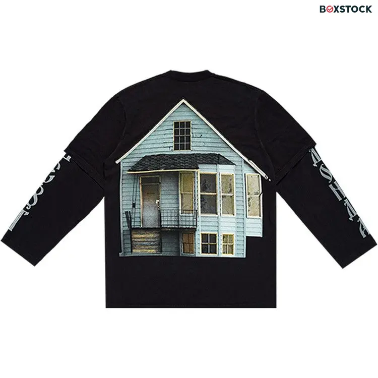 Kanye West Donda Chicago Listening Party Double-Sleeve T-Shirt 'Black' Fall/Winter 2021