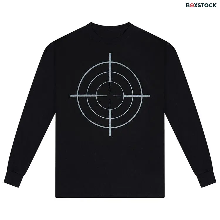 Kanye West DONDA Chicago Listening Event Bullseye Long-Sleeve T-Shirt 'Black' Fall/Winter 2021
