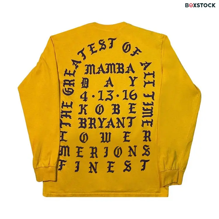 Kanye West I Feel Like Kobe/Pablo Mamba Day T-Shirt 'Yellow'