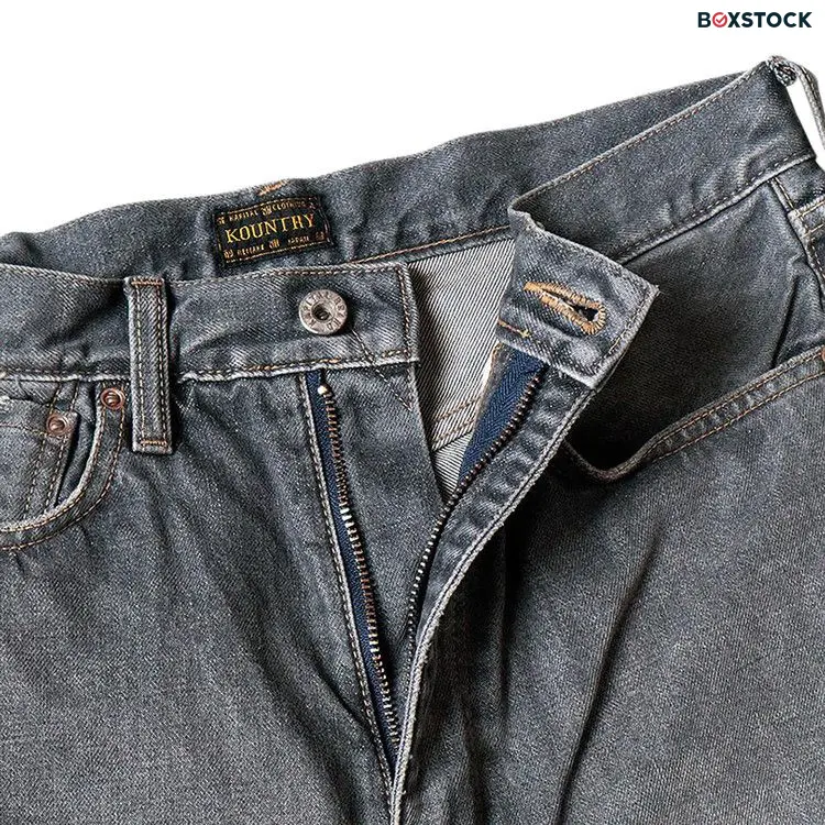 Kapital Bone Denim Shorts 'Black' Spring/Summer 2024