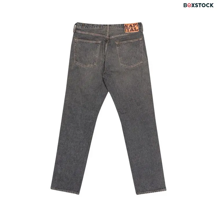 Kapital Monkey Cisco Studs 5 Pocket Denim 'Black' Spring/Summer 2022