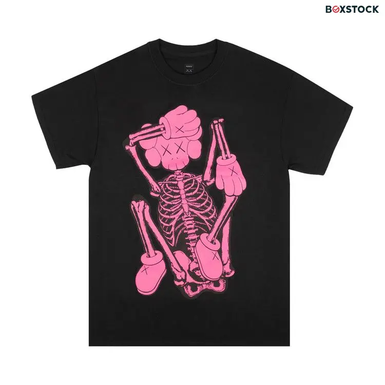 KAWS Skeleton New Fiction Bone T-Shirt 'Black'