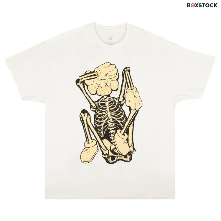 KAWS Skeleton New Fiction Bone T-Shirt 'White' Fall/Winter 2021