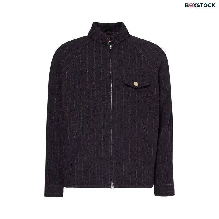 Kenzo Striped Wool Blouson 'Blue/Black' Fall/Winter 2024