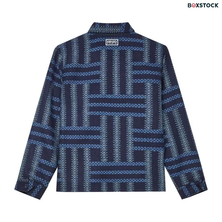 Kenzo Weave Overshirt 'Midnight Blue' Fall/Winter 2024