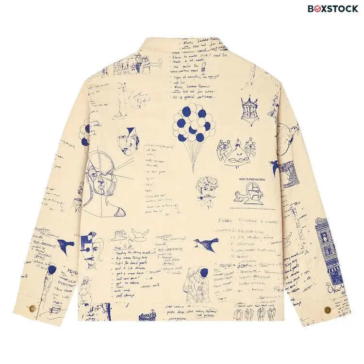 KidSuper Doodles Denim Coat 'Tan' Spring/Summer 2024