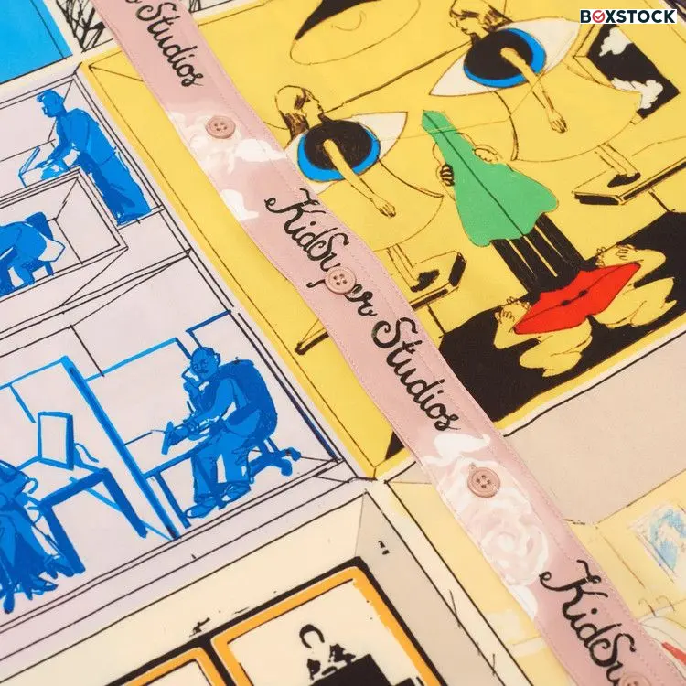 KidSuper Printed Satin Shirt 'Multicolor' Multi-Color Spring/Summer 2024