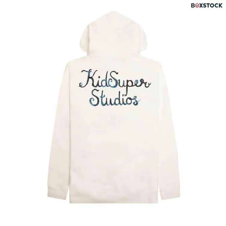 KidSuper Script Logo Hoodie 'Cream' White Spring/Summer 2024