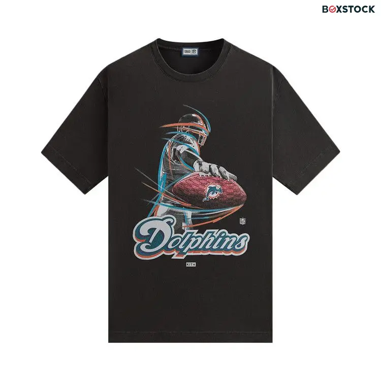 Kith & '47 for the NFL: Dolphins Vintage Tee 'Black' Fall/Winter 2024