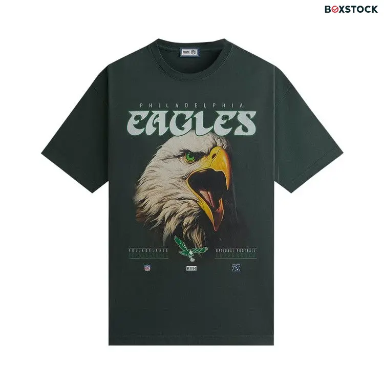 Kith & '47 for the NFL: Eagles Vintage Tee 'Stadium' Green Fall/Winter 2024