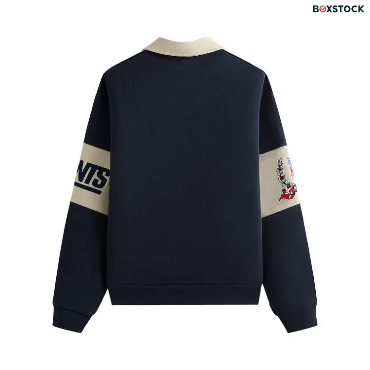 Kith & '47 for the NFL: Giants Nelson Collared Pullover 'Nocturnal' Blue Fall/Winter 2024
