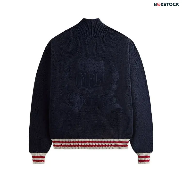 Kith & '47 for the NFL: Giants Wyona Full Zip Sweater 'Nocturnal' Blue Fall/Winter 2024