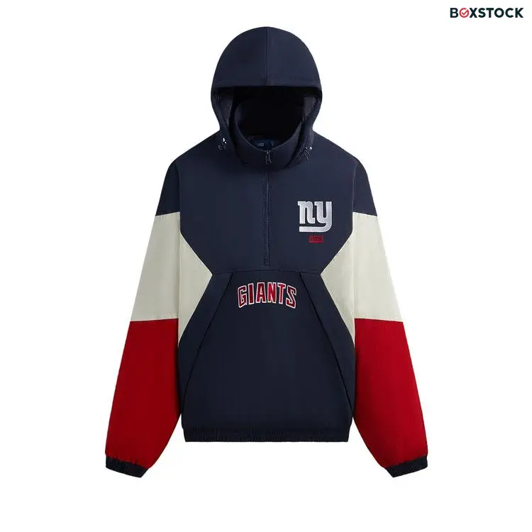Kith & '47 for the NFL: Giants Quarter Zip Anorak With Hood 'Nocturnal' Multi-Color Fall/Winter 2024