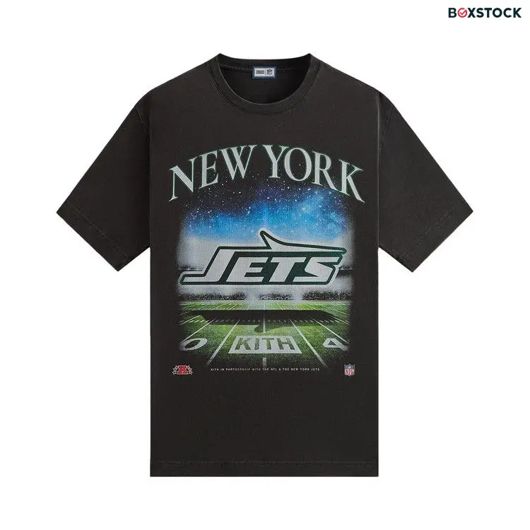 Kith & '47 for the NFL: Jets Vintage Tee 'Black' Fall/Winter 2024