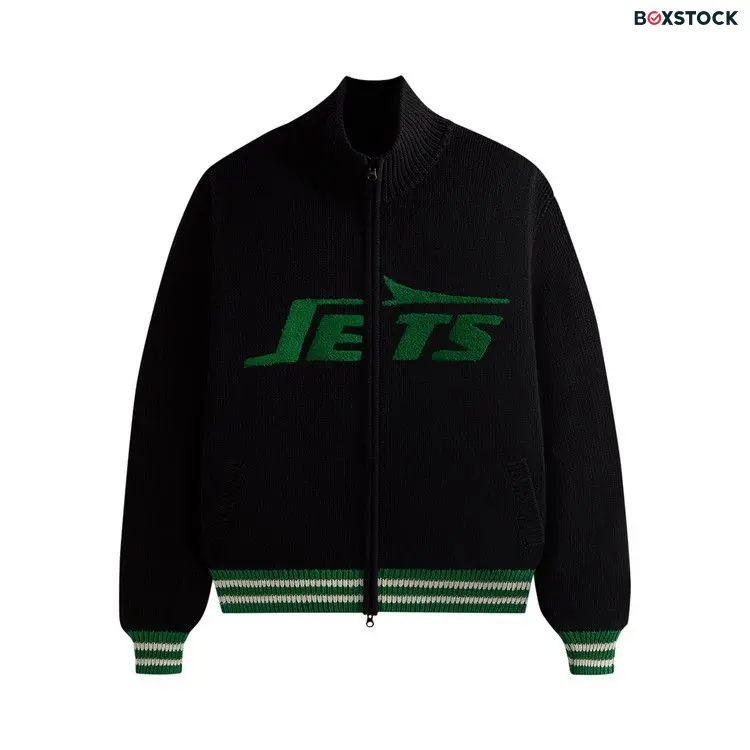 Kith & '47 for the NFL: Jets Wyona Full Zip Sweater 'Black' Fall/Winter 2024