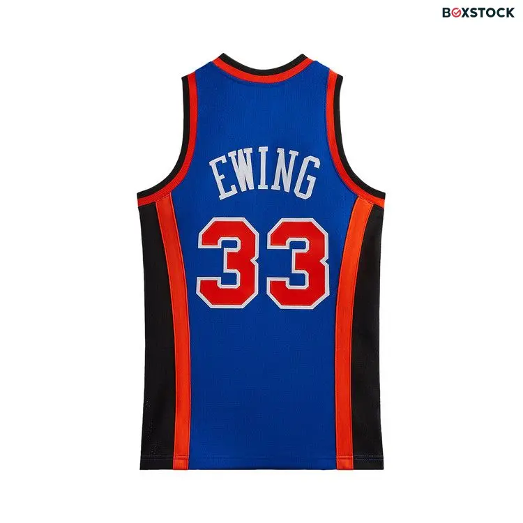 Kith And Mitchell & Ness For The New York Knicks Patrick Ewing Jersey 'Knicks Blue/Knicks Orange' Multi-Color Fall/Winter 2023