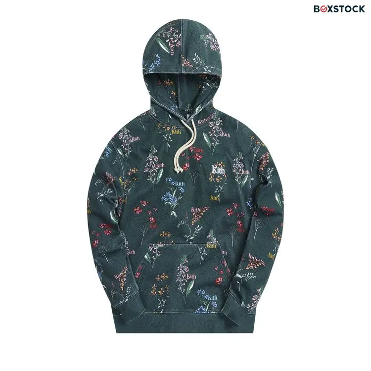 Kith Botanical Floral Williams III Hoodie 'Stadium' Green Spring/Summer 2021