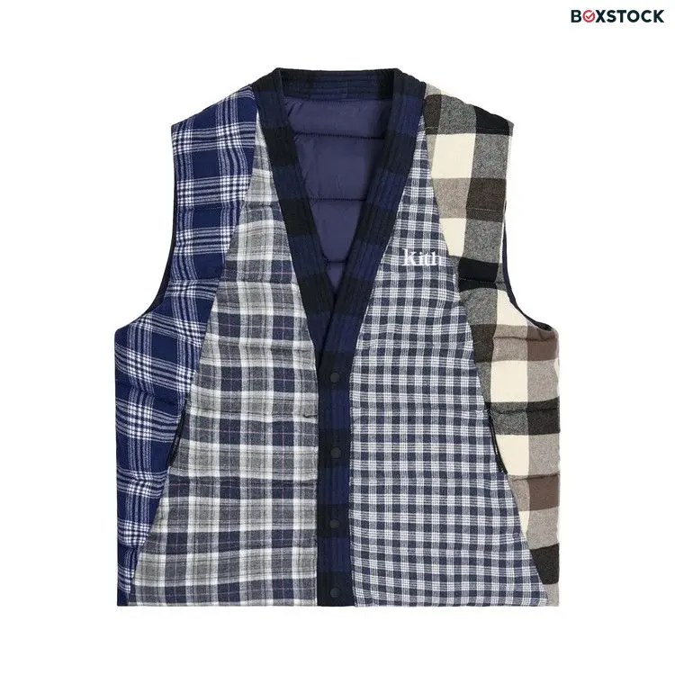 Kith Charlton Reversible Quilted Vest 'Blue/Multi' Fall/Winter 2020