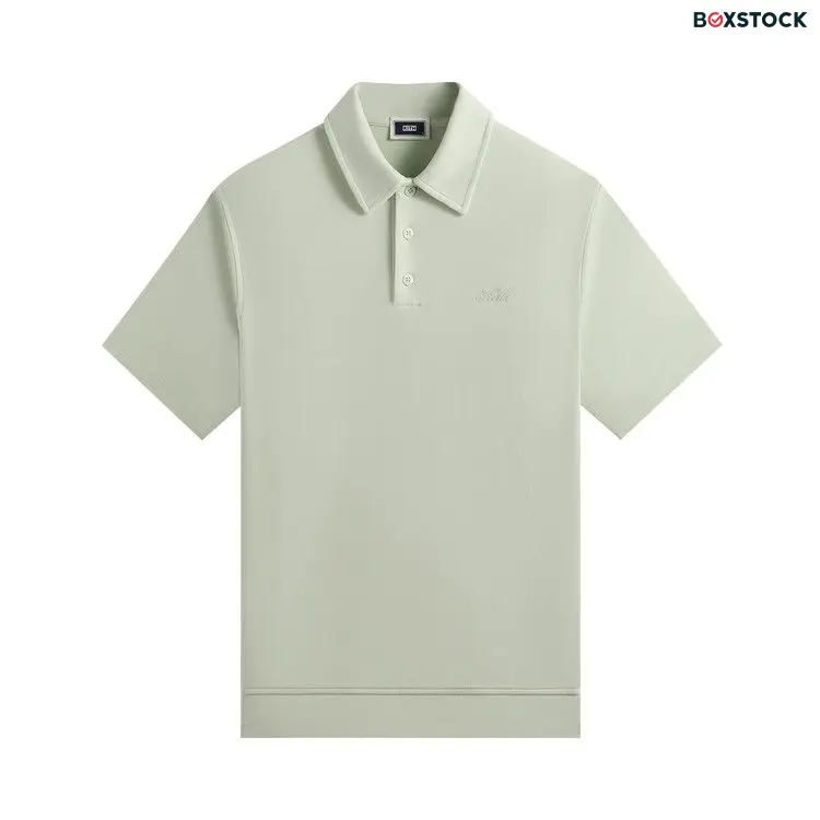 Kith Crystal Wash Interlock Graham Polo 'Luster' Green Spring/Summer 2024