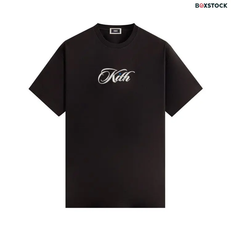 Kith Cursive Logo Tee 'Black' Fall/Winter 2023