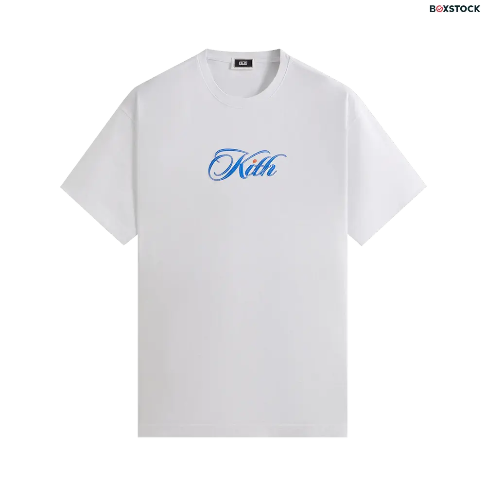 Kith Cursive Logo Tee 'White' Fall/Winter 2023