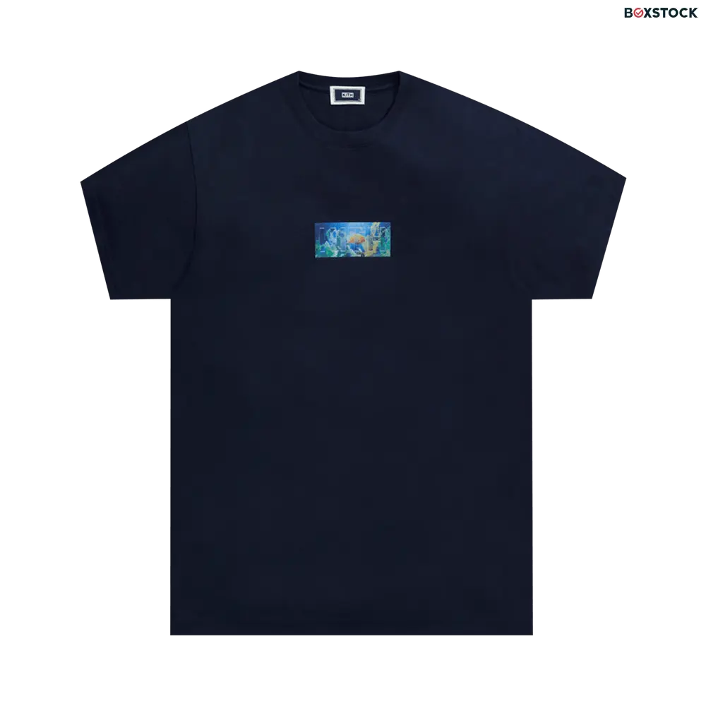 Kith Fish Tank Box Logo Tee 'Nocturnal' Blue Spring/Summer 2021
