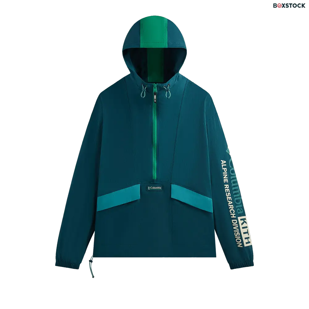 Kith For Columbia Wind Anorak 'Midnight Teal' Spring/Summer 2024