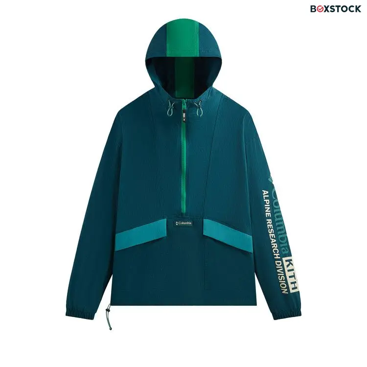 Kith For Columbia Wind Anorak 'Midnight Teal' Spring/Summer 2024