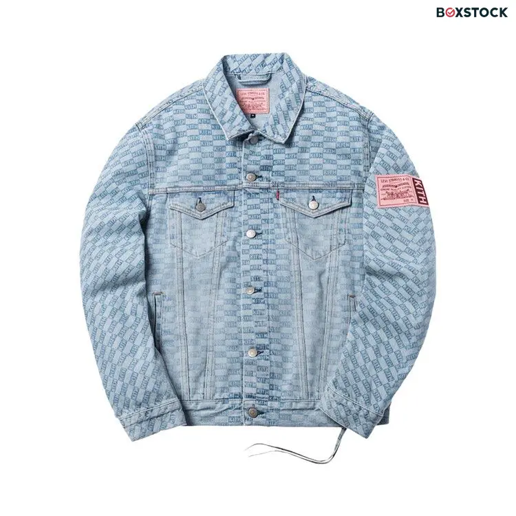 Kith For Levi's Salt Bleached AOP Trucker Jacket 'Light Blue' Fall/Winter 2018