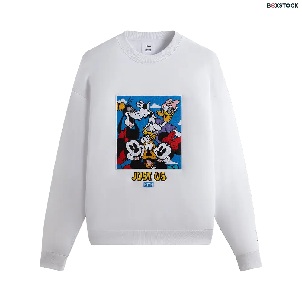 Kith For Mickey & Friends Family Portrait Vintage Crewneck 'White' Fall/Winter 2023