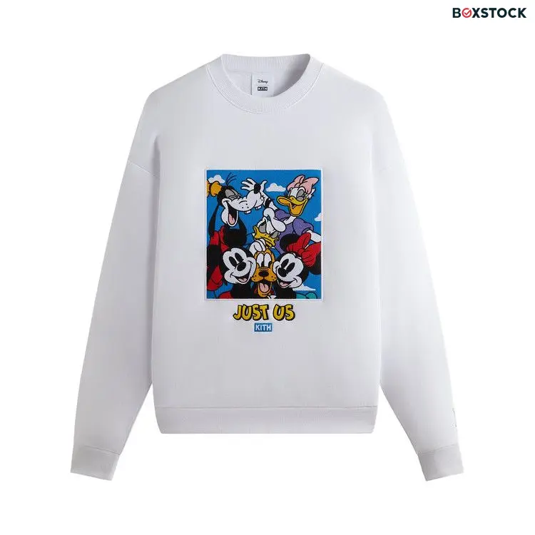 Kith For Mickey & Friends Family Portrait Vintage Crewneck 'White' Fall/Winter 2023