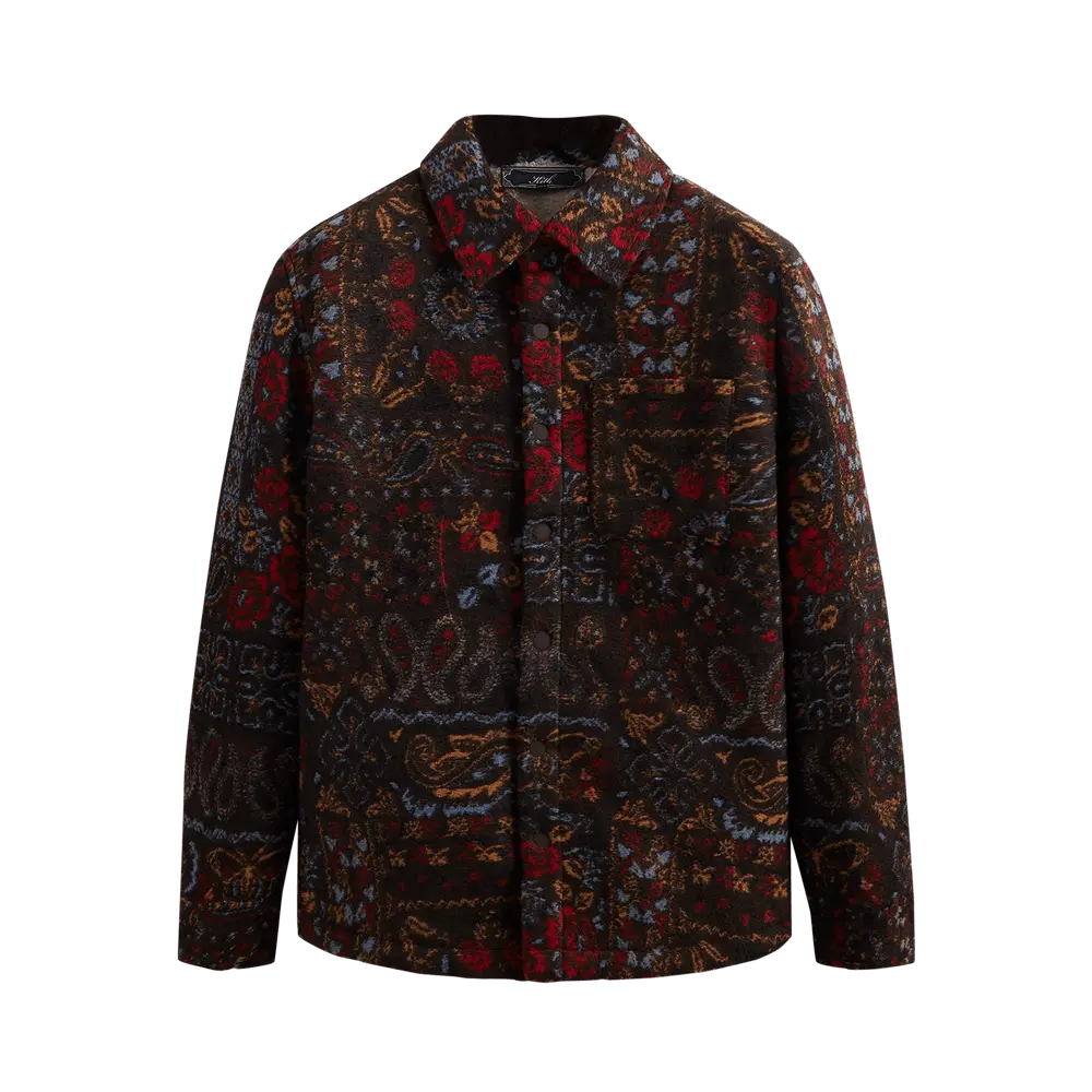 Kith Paisley Sheridan Shirt Jacket 'Kindling' Multi-Color Fall/Winter 2023