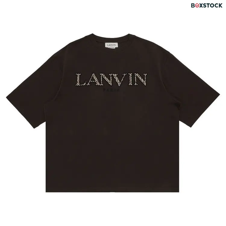 Lanvin Curb Emb T-Shirt 'Ebony' Black Spring/Summer 2023