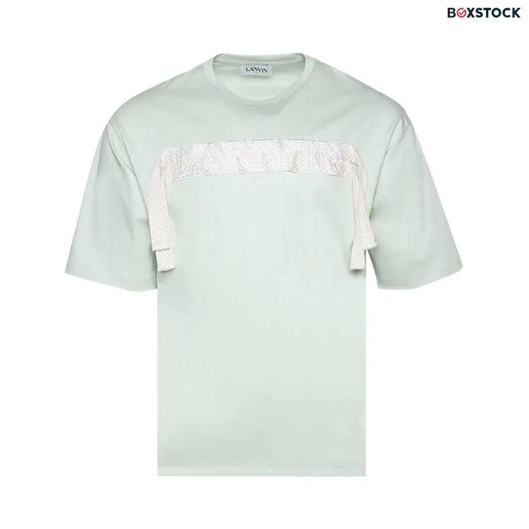 Lanvin Curb Embroidered T-Shirt 'Sage' Green Spring/Summer 2023