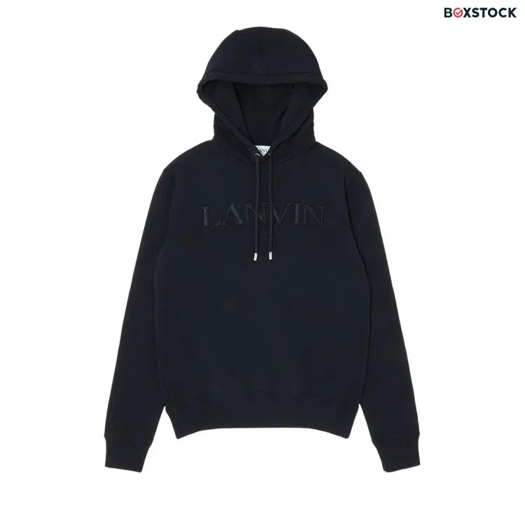 Lanvin Curb Long Fleece Eusebio Hoodie 'Black' Spring/Summer 2023