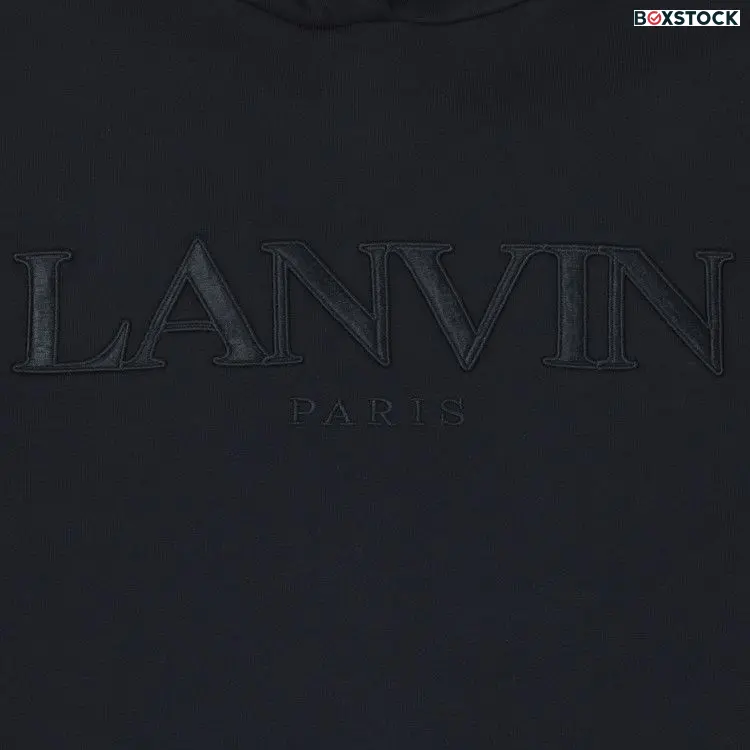 Lanvin Curb Long Fleece Eusebio Hoodie 'Black' Spring/Summer 2023