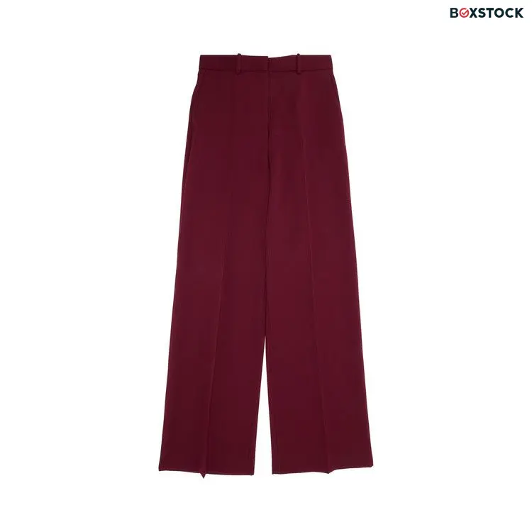 Lanvin Wide Leg Tailored Pant 'Burgundy' Red Spring/Summer 2023