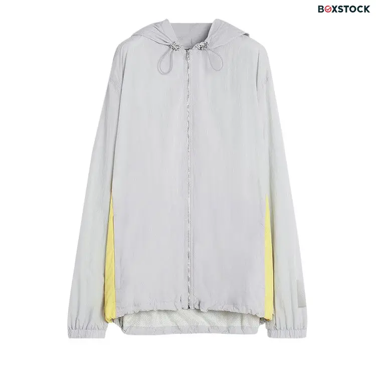 Lanvin Zipped Nylon Hoodie 'Eagle Grey' Spring/Summer 2024