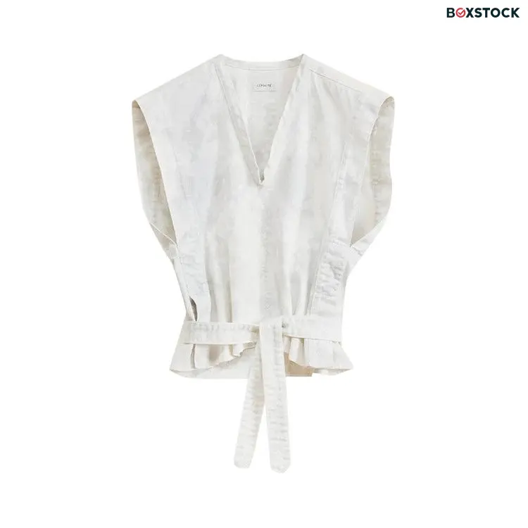 Lemaire Chasuble Vest 'Snow Pelican' White Fall/Winter 2024