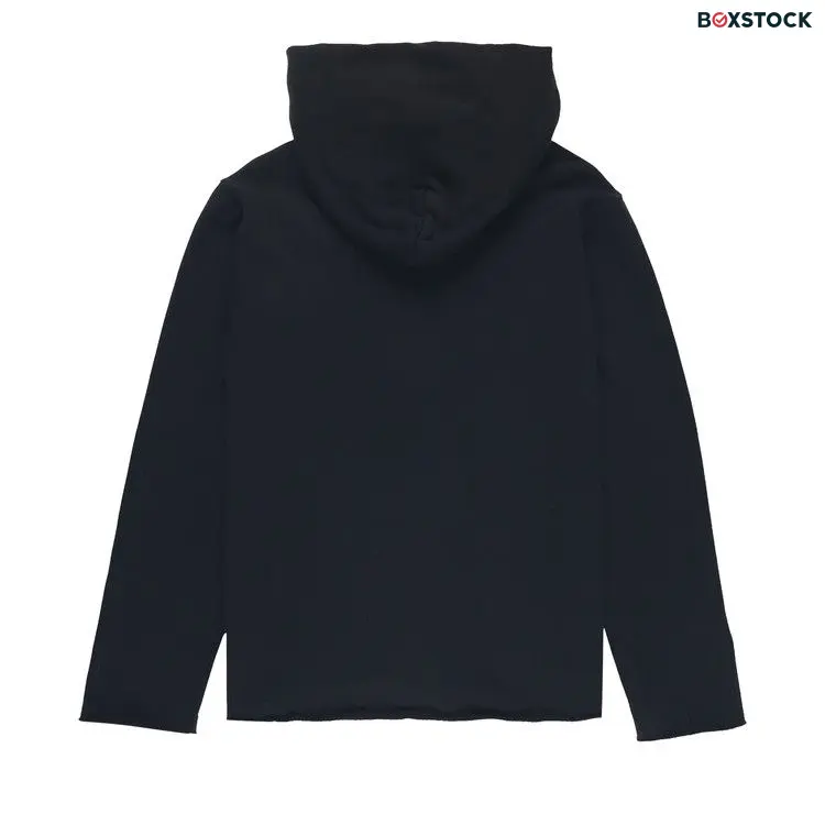 Les Tien Raw Zip Hoodie 'Jet Black' Fall/Winter 2023