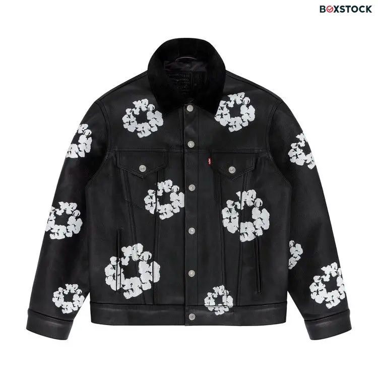 Levi's x Denim Tear Leather Wreath Type III Jacket 'Black' Fall/Winter 2023